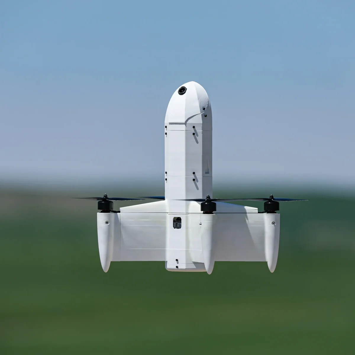 Unmanned aerial platform during a field test