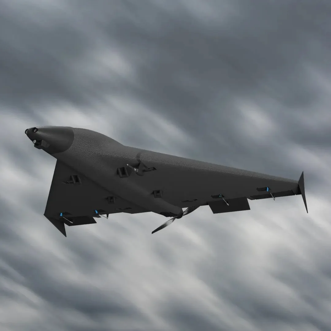Fixed-wing UAV in flight